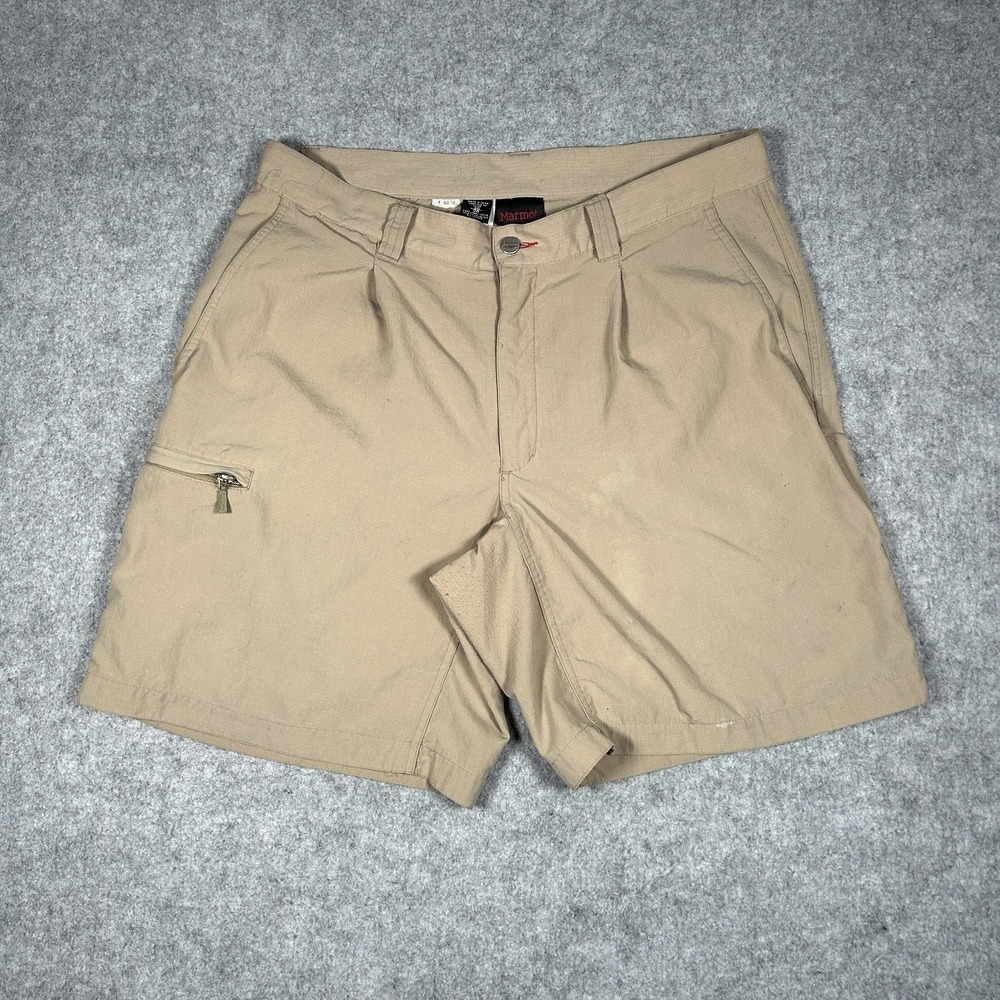 Marmot Shorts Men's‎ Size 36 Beige 4 Pocket Hiking Outdoors Breathable